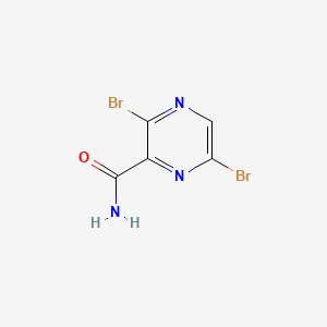 3,6-Dibromopyrazine-2-carboxamide