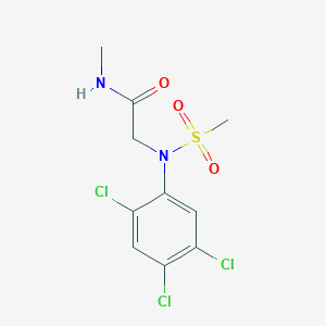 molecular formula C10H11Cl3N2O3S B5825311 N~1~-methyl-N~2~-(methylsulfonyl)-N~2~-(2,4,5-trichlorophenyl)glycinamide 