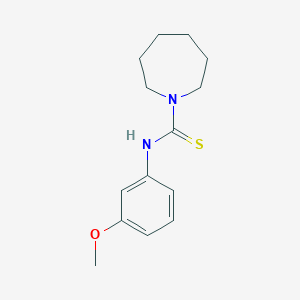 molecular formula C14H20N2OS B5825317 N-(3-methoxyphenyl)azepane-1-carbothioamide 