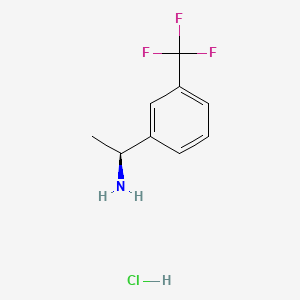 molecular formula C9H11ClF3N B582536 (S)-1-(3-(Trifluoromethyl)phenyl)ethanamine hydrochloride CAS No. 1213939-94-6