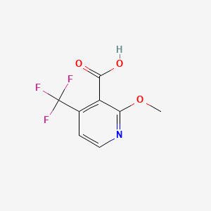molecular formula C8H6F3NO3 B582545 2-Methoxy-4-(trifluoromethyl)nicotinic acid CAS No. 1221792-53-5