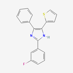 molecular formula C19H13FN2S B5825527 2-(3-fluorophenyl)-5-phenyl-4-(thiophen-2-yl)-1H-imidazole 