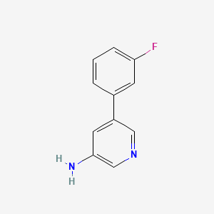 molecular formula C11H9FN2 B582556 5-(3-氟苯基)吡啶-3-胺 CAS No. 1214384-10-7