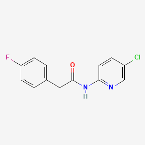 molecular formula C13H10ClFN2O B5825599 N-(5-chloropyridin-2-yl)-2-(4-fluorophenyl)acetamide 