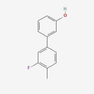 molecular formula C13H11FO B582568 3-(3-Fluoro-4-methylphenyl)phenol CAS No. 1261959-24-3
