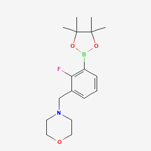 4-(2-Fluoro-3-(4,4,5,5-tetramethyl-1,3,2-dioxaborolan-2-yl)benzyl)morpholine