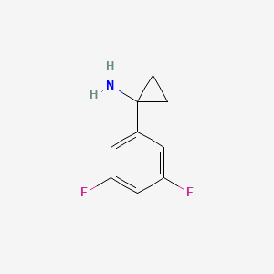 molecular formula C9H9F2N B582577 1-(3,5-Difluorophenyl)cyclopropanamine CAS No. 1208389-30-3