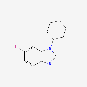 molecular formula C13H15FN2 B582582 1-环己基-6-氟-1,3-苯并二唑 CAS No. 1365271-29-9