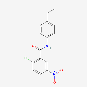 molecular formula C15H13ClN2O3 B5825852 2-chloro-N-(4-ethylphenyl)-5-nitrobenzamide 