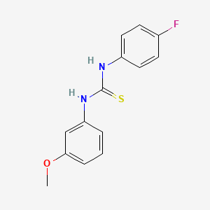 molecular formula C14H13FN2OS B5825875 1-(4-Fluorophenyl)-3-(3-methoxyphenyl)thiourea 