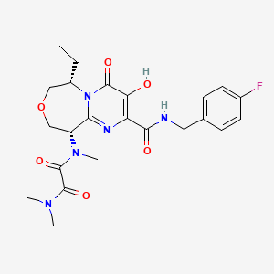 N~1~-[(6S,10S)-6-Ethyl-2-{[(4-fluorophenyl)methyl]carbamoyl}-3-hydroxy-4-oxo-6,7,9,10-tetrahydro-4H-pyrimido[1,2-d][1,4]oxazepin-10-yl]-N~1~,N~2~,N~2~-trimethylethanediamide