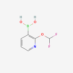 molecular formula C6H6BF2NO3 B582596 (2-(Difluoromethoxy)pyridin-3-yl)boronic acid CAS No. 1300750-50-8