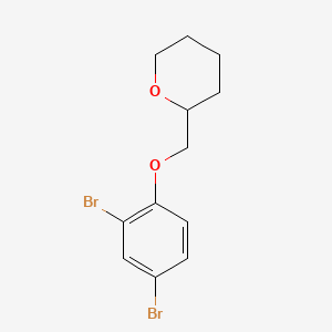 2-((2,4-Dibromophenoxy)methyl)tetrahydro-2H-pyran
