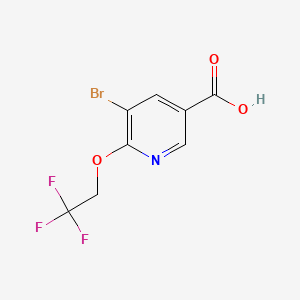 3-Pyridinecarboxylic acid, 5-bromo-6-(2,2,2-trifluoroethoxy)-