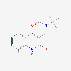 molecular formula C17H22N2O2 B5826041 N-(tert-butyl)-N-[(2-hydroxy-8-methyl-3-quinolinyl)methyl]acetamide 