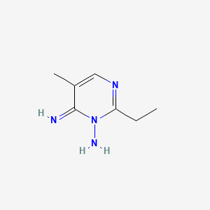 molecular formula C7H12N4 B582606 2-Ethyl-6-imino-5-methylpyrimidin-1(6H)-amine CAS No. 150239-65-9