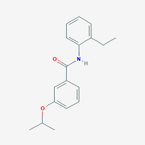 molecular formula C18H21NO2 B5826091 N-(2-ethylphenyl)-3-propan-2-yloxybenzamide 