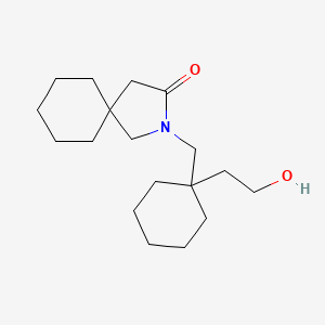 2-((1-(2-Hydroxyethyl)cyclohexyl)methyl)-2-azaspiro[4.5]decan-3-one