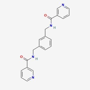 molecular formula C20H18N4O2 B5826126 N-[(3-{[(PYRIDIN-3-YL)FORMAMIDO]METHYL}PHENYL)METHYL]PYRIDINE-3-CARBOXAMIDE CAS No. 88210-26-8