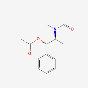 molecular formula C14H19NO3 B582614 rac N,O-Diacetyl Pseudoephedrine CAS No. 144032-36-0