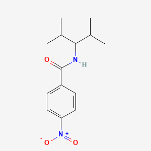 molecular formula C14H20N2O3 B5826156 N-(2,4-dimethylpentan-3-yl)-4-nitrobenzamide 