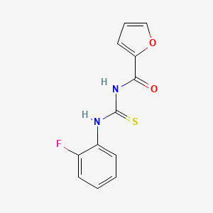 molecular formula C12H9FN2O2S B5826194 N-[(2-fluorophenyl)carbamothioyl]furan-2-carboxamide 