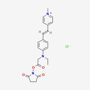 4-(2-(4-((2-((2,5-Dioxo-1-pyrrolidinyl)oxy)-2-oxoethyl)ethylamino)phenyl)ethenyl)-1-methylpyridinium chloride