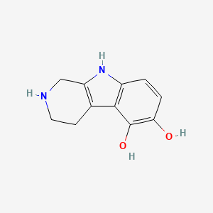 molecular formula C11H12N2O2 B582626 2,3,4,9-Tetrahydro-1H-pyrido[3,4-b]indole-5,6-diol CAS No. 150254-82-3
