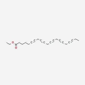 molecular formula C23H26O2 B582633 Ethyl henicosa-6,9,12,15,18-pentaynoate CAS No. 1797103-56-0
