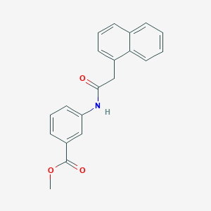 molecular formula C20H17NO3 B5826475 methyl 3-[(1-naphthylacetyl)amino]benzoate 
