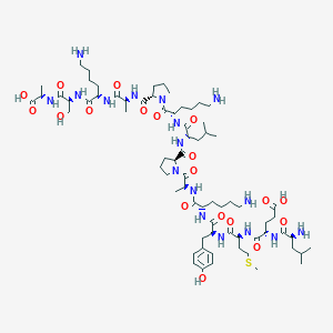 molecular formula C71H119N17O19S B058265 Insulin-like growth factor I (57-70) CAS No. 123618-03-1