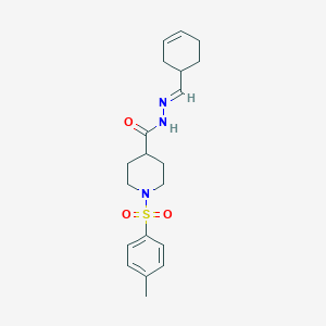 molecular formula C20H27N3O3S B5826508 N'-[(E)-cyclohex-3-en-1-ylmethylidene]-1-[(4-methylphenyl)sulfonyl]piperidine-4-carbohydrazide 
