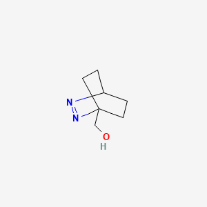 molecular formula C7H12N2O B582653 (2,3-Diazabicyclo[2.2.2]oct-2-en-1-yl)methanol CAS No. 143471-24-3
