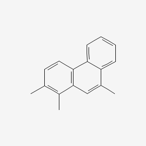 molecular formula C17H16 B582654 1,2,9-Trimethylphenanthrene CAS No. 146448-88-6