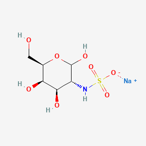 molecular formula C6H12NNaO8S B582659 2-脱氧-2-(磺酸氨基)-D-半乳呋喃糖钠 CAS No. 157297-00-2
