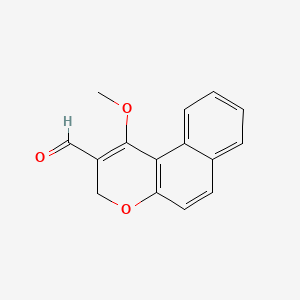 molecular formula C15H12O3 B582660 1-Methoxy-2-formyl-3H-benzo[f]chromene CAS No. 143034-65-5