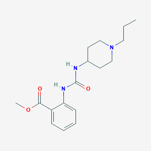 molecular formula C17H25N3O3 B5826605 METHYL 2-({[(1-PROPYL-4-PIPERIDYL)AMINO]CARBONYL}AMINO)BENZOATE 