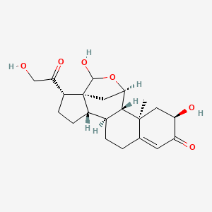molecular formula C21H28O6 B582663 2-Hydroxyaldosterone CAS No. 147199-27-7