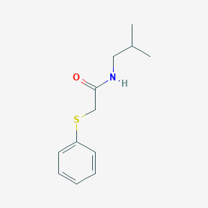 molecular formula C12H17NOS B5826698 N-(2-methylpropyl)-2-(phenylsulfanyl)acetamide 