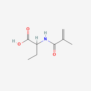 molecular formula C8H13NO3 B582670 2-(Methacryloylamino)butanoic acid CAS No. 146267-33-6
