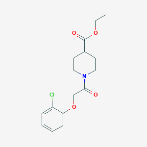 molecular formula C16H20ClNO4 B5826723 Ethyl 1-[2-(2-chlorophenoxy)acetyl]piperidine-4-carboxylate 