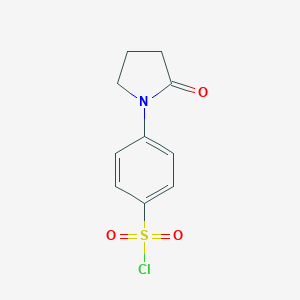molecular formula C10H10ClNO3S B058268 4-(2-Oxopyrrolidin-1-yl)benzenesulfonyl chloride CAS No. 112539-09-0