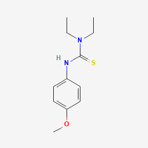 molecular formula C12H18N2OS B5826959 1,1-Diethyl-3-(4-methoxyphenyl)thiourea 