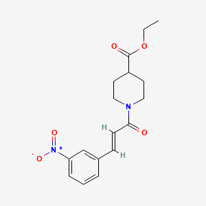 molecular formula C17H20N2O5 B5827017 ethyl 1-[(2E)-3-(3-nitrophenyl)prop-2-enoyl]piperidine-4-carboxylate CAS No. 6097-73-0