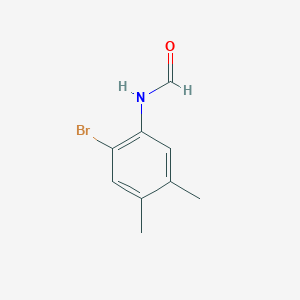 molecular formula C9H10BrNO B5827098 N-(2-bromo-4,5-dimethylphenyl)formamide 