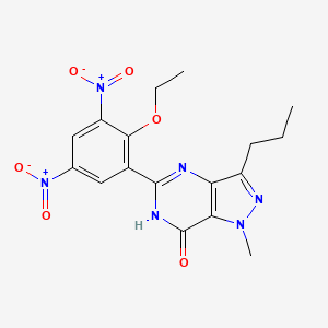 molecular formula C17H18N6O6 B582710 Dinitrodenafil CAS No. 1797103-21-9
