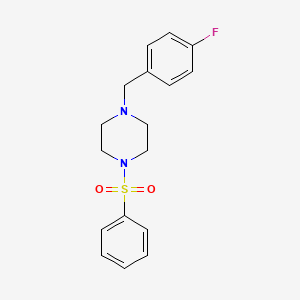 molecular formula C17H19FN2O2S B5827148 1-(4-fluorobenzyl)-4-(phenylsulfonyl)piperazine CAS No. 305336-48-5
