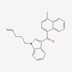 molecular formula C25H23NO B582717 JWH 122 N-(4-pentenyl) analog CAS No. 1445577-68-3