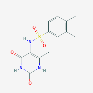 molecular formula C13H15N3O4S B5827174 N-(2,4-dihydroxy-6-methylpyrimidin-5-yl)-3,4-dimethylbenzenesulfonamide 