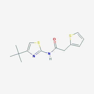 molecular formula C13H16N2OS2 B5827230 N-(4-TERT-BUTYL-13-THIAZOL-2-YL)-2-(THIOPHEN-2-YL)ACETAMIDE 
